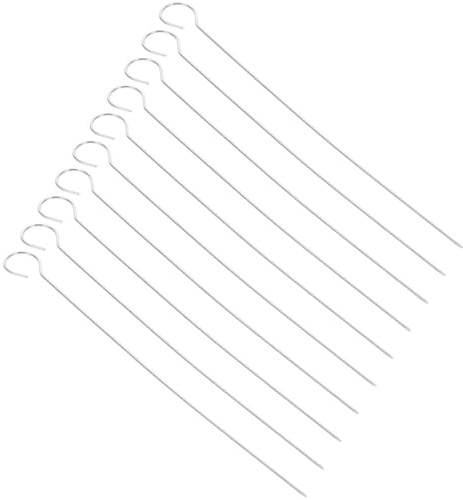 FELTECHELECTR Brochetas de Barbacoa de Acero Inoxidable 30 Piezas para Asar Parrilla Uso Multifuncional y Diseño Resistente para Utensilios de Barbacoa