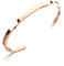 THIORA Armreif Damen & Herren | Premium Edelstahl Armband | Unisex Armschmuck | Flexible Größe | Geschenk (Ohne Gravur - Rosegold)