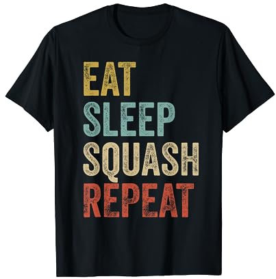 Eat Sleep Squash Repeat Lustiges Squash T-Shirt
