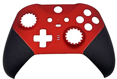 Meijunter Ersatzgehäuse Fall Vordere Schale Hülle Abdeckung Faceplates Kompatibel mit Xbox Elite Wireless Controller Serie 2 - Core Edition, Rot