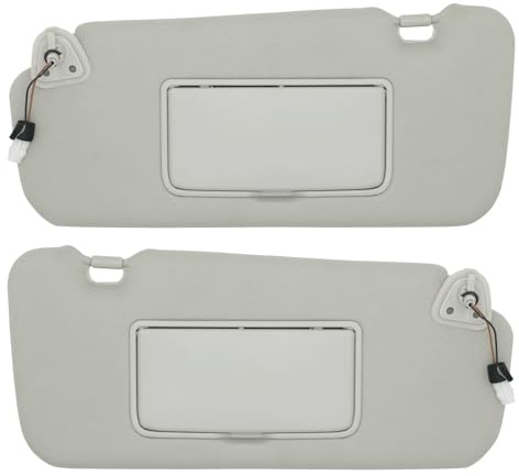 CRAZYPARTS Driver & Passenger Side Sun Visor Compatible with Nissan Murano 2009 2010 2011 2012 2013 2014 Sunshade Replacement # 96401-1AA1B 96400-1AA1B(Gray)
