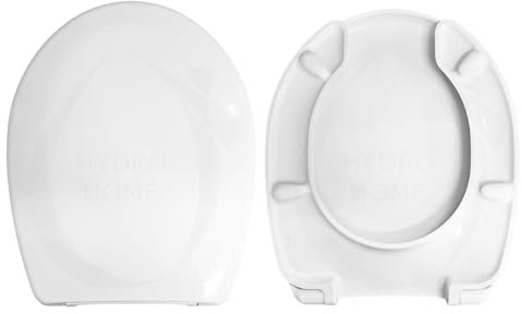 Copriwater Sedile Wc Disabili TD30 compatibile con Perla Dolomite, Arianna Globo, Ellisse Ideal Standard, Selnova Pozzi Ginori ed altri modelli, In Plastica Termoindurente,Colore Bianco MADE IN ITALY