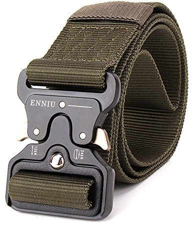 Amorar Taktischer Gürtel, Taktische Heavy Duty Gürtel, Schnellverschluss Military Style Shooters Nylon Gürtel mit Metallschnalle,EINWEG Verpackung