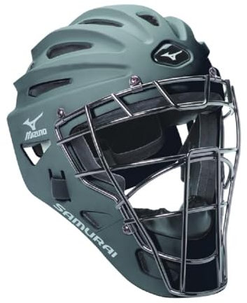 Mizuno G4 Samurai Catcher's Helmet, Grey