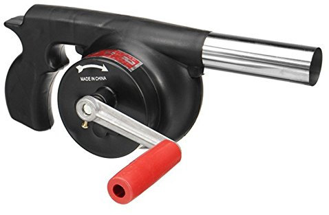 Jcevium Kochen im Freien BBQ Fan Geblaese Fuer Barbecue Feuer Bellows Hand Crank Tool Fuer Picknick Camping Herd Zubehoer