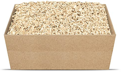 SizzlePak Geschenkfüllmaterial Umweltfreundliches Geschenkverpackungsmaterial viele Farben 125g-1kg (Ivory, 1kg)