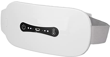 Nierenwärmer, USB-Heizgürtel mit 3 Wärmestufen und 3 Massagemodi, lindert Rückenschmerzen oder Bauchschmerzen für Damen und Mädchen (Weiß)