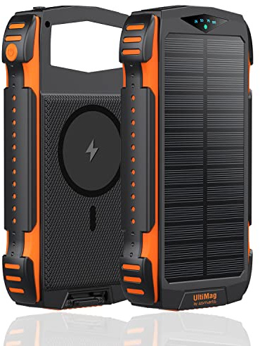 4smarts Solar Powerbank TitanPack UltiMag 20000mAh schwarz Outdoor Nachhaltig