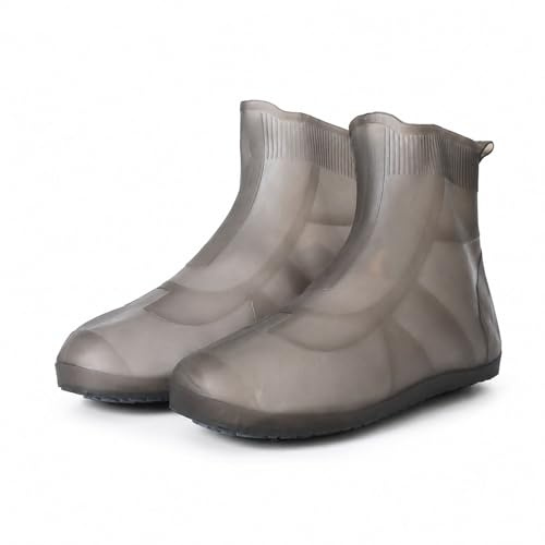 HIUOUIH Copriscarpe Impermeabili Copri Scarpe per Pioggia Riutilizzabili Copriscarpe Antipioggia Pieghevoli Lavabili per Uomini Donne Rain Snow Day Strade Fangose, XXL