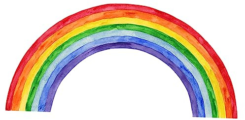 VICASKY Regenbogen-wandaufkleber Kinderzimmer Schlafzimmer Babyzimmer Dekorative Pvc Wandtattoo Aufkleber Abnehmbare Wandaufkleber Für Mädchenzimmer Klassenzimmer Spielzimmer