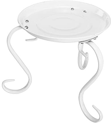 POPETPOP Estante Para Macetas De Hierro Soporte Decorativo Para Plantas Para y Diseño Minimalista y Resistente De Blanco