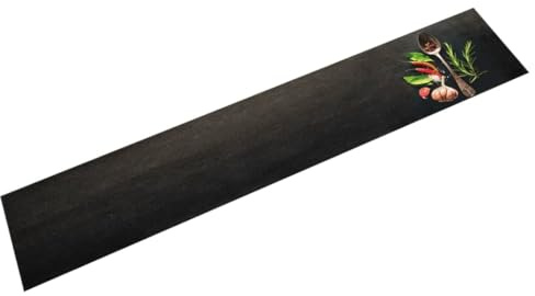 vidaXL Küchenteppich Waschbar Gewürze 60x300 cm Samt