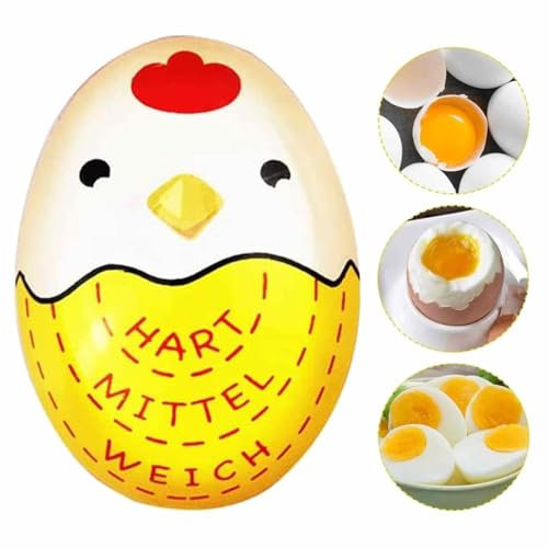 Timer per uova bollenti dei cartoni animati – Gadget da cucina che di colore – Timer da cucina sicuro per uova perfettamente bollite – Strumento di cottura divertente e funzionale senza rompersi