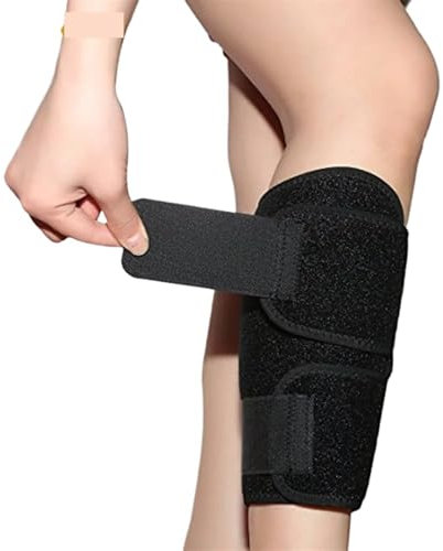 SynapSYA 1 Stück Sport Waden-Schienbein-Stützbandage, verstellbare Wadenbandage Kompressions-Beinmanschette Wickelband for Laufen Waden-KompressionsstrüMpfe Ohne Fuß