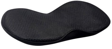 Ergonomische Memory Schaum Rückenlehne für Autositz in Schwarz | Mesh, Atmungsaktiv mit Luftzirkulation, für Fahrersitz und Bürostuhl, Unterstützt eine Aufrechte Haltung