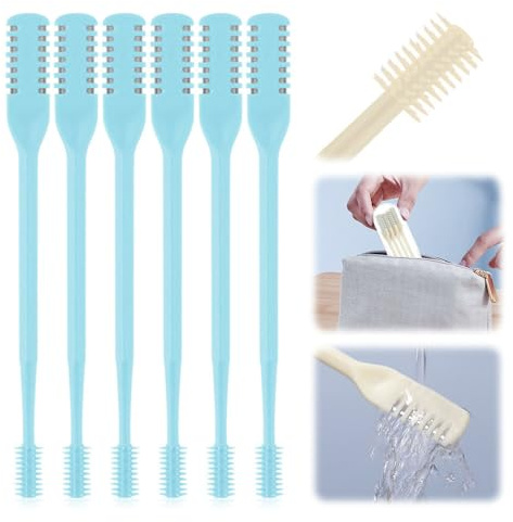 JUDUNA 2024 Neu 2 in 1 Nasenhaarschneider, Doppelseitiges Nasenhaarmesser, Nostril Haarentferner Werkzeug, Manueller 360° Rotierender Nasenhaarschneider mit Ohrbagger für Männer und Frauen (Blau,