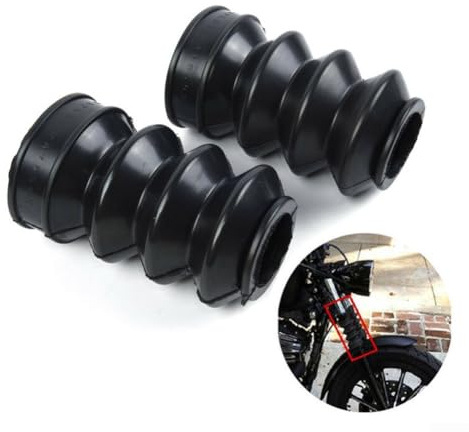 Soufflets de fourche en caoutchouc de 39 mm pour Sportster Dyna FX XL Protection contre la poussière et la saleté