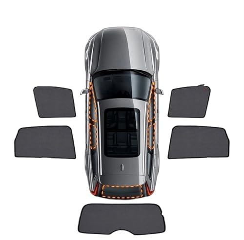 Auto-Sonnenschutz Für VW Für PASSAT Für B8 Für Variante 2015 2016 2017 2018 2019-2022 Autofenster Sonnenschutz Frontscheibe Auto Vorhang Sonnenschutz Visier Netz Mesh Autofenster-Sonnenschutz(5Pcs Sun