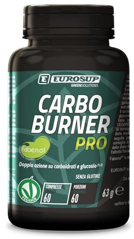 EUROSUP CARBO BURNER PRO - Integratore per la riduzione del peso corporeo - Riduce l'assorbimento dei carboidrati