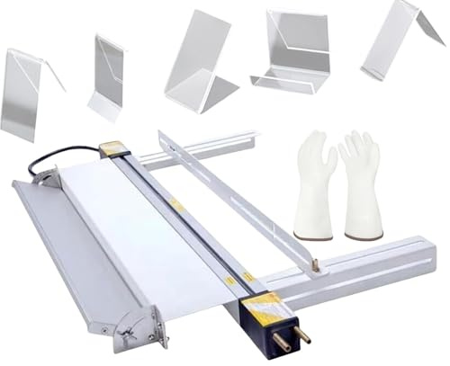 forplubossmmp Plieuse en Plastique Acrylique pour Plier Les Feuilles D'acrylique, De PVC Et De Plastique | Plieuse d'angle en Plastique avec Gants | Machine De Pliage Chauffante 1 Mm À 6 Mm,30cm