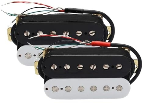 Elektrische Gitarre Pickup Humbucker-Tonabnehmer Für E-Gitarre Dual-Coil-Split-Humbucker-Tonabnehmer 4-poliges Kabel N7,5K-B15K-Ausgang(B)