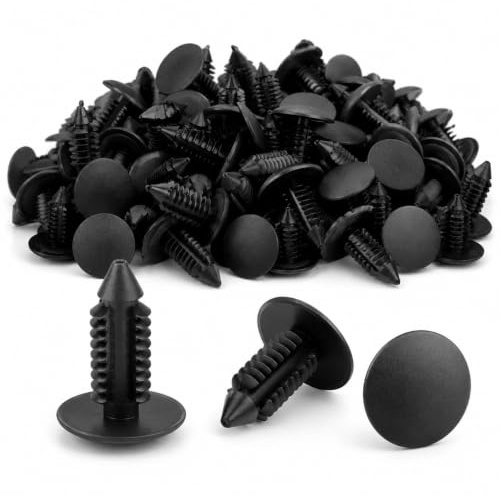 QZKJQDD 8mm Spreiznieten Kunststoff, Türverkleidung Stoßstange Nieten Clip, Auto Befestigung Clips, Stoßfänger-Verstärkungsclips, Kunststoffniete Befestigungssatz Clips für Auto (50 Stück)