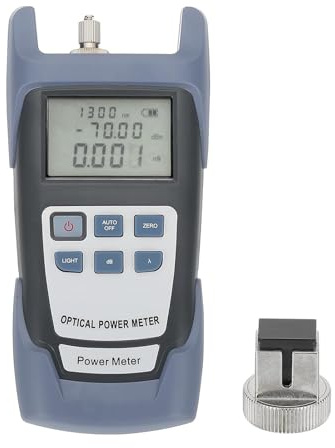 650nm Fiber Optical Tester, Optical Power Meter Visual Fault Locator Fiber Light Meter with 2.5mm SC FC Connector Test Equipment for Network Testing Tools