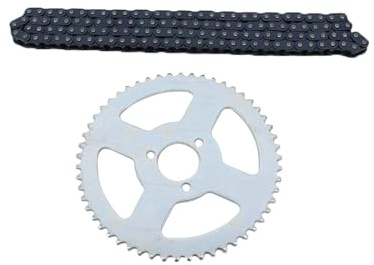 49cc Mini Pocket Bike 108 Links Chain 54T Rear Sprocket & T8F 14T Front Sprocket Pinion Gear For Mini Pocket Motorcycle Kart ATV(54T Rear Sprocket)