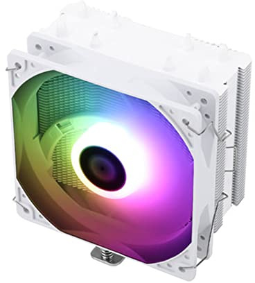 Ljmyy CPU ARGB TL-AX120 R-SE WHITE de alto rendimiento con 4 tubos de calor y ventilador para procesadores