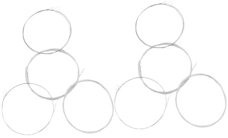 Cuerdas de Repuesto para Mandolina Acústica de Metal, 2 Juegos | Acero y Aleación, Calibres 0.25/0.36/0.61/0.86mm, Plata, para Principiantes y Profesionales
