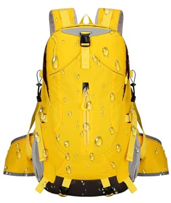 Generico Zaino da trekking per uomo, multiscomparto da 30 litri, borsa impermeabile da giorno, borraccia per laptop uomo donna campeggio all'aperto caccia ciclismo passeggiate