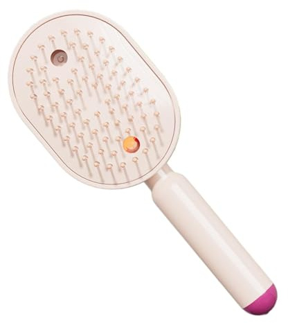 Cepillo De Agua Para El Cabello Peine De Vibración Con Nebulización | Cepillo Eléctrico con Luz y Cojín de Aire para Cabello Rizado para Mujeres y Niñas con Cabello
