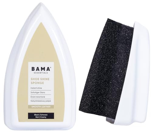 Bama Essentials Shoe Shine Sponge – Sofortiger Glanz für Leder- & Synthetikschuhe | Schnellpolitur | Kaschiert Gebrauchsspuren | Reisefreundlich | Deutsche Qualität
