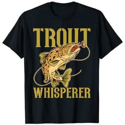 Design Vintage per Pesca alla Trota Maglietta