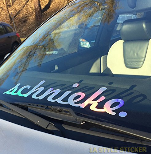 Schnieke oilslick Frontscheiben Aufkleber Auto Hologramm Glitzer Autoaufkleber Style Aufkleber Autoszene Sticker holographic