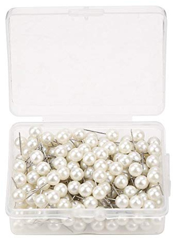 200 stücke Karte Nagel Pinnadeln Plastik Markierung Thumbtack Pins Dekorative DIY Werkzeug(Weiß)