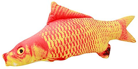 Egurs katzenspielzeug Fisch katzenminze Catnip Fisch 20cm Simulation Fisch Katze Interaktive Spielzeug Roter Karpfen