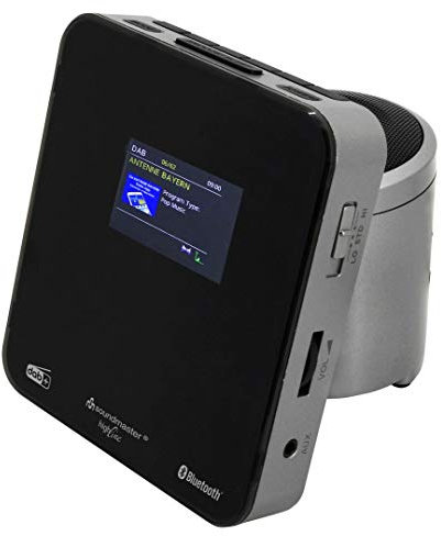 Soundmaster UR260SI Radiowecker DAB+, UKW AUX, Bluetooth®, USB Weckfunktion Grau