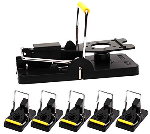 Trappola per Topi da Interno Esterno (6 Pezzi), Trappole per Topi Riutilizzabile, Professionale Trappola Topo con Alto Catturare Vota