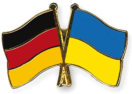 Flagge Deutschland/Ukraine Freundschaftspin Anstecker Pin Fahne