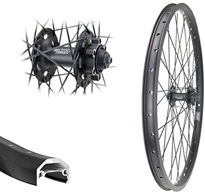 26 Zoll Vorderrad Andra 40 Disc 559-25 Shimano XT M756 6-Loch schwarz Schwerlast bis 180 kg