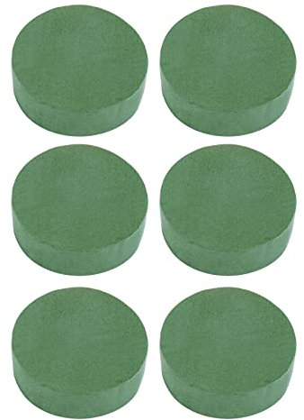 Graootoly 6 Stück runde Blumenschaumblöcke, 12 cm, trockener Blumenschaum für Bastelprojekte, Hochzeits--Dekoration