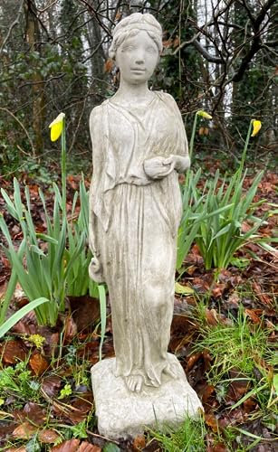 Statua da giardino in pietra greca | Ornamento classico per esterni scultura di dio romano