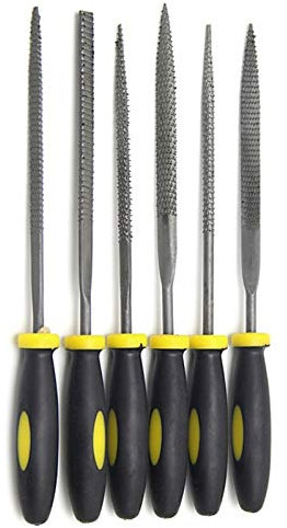 Metallfeilen for Stahl, mechanische Werkzeuge, Metall-Raspelfeilen-Set, Feile, 6 Stück, 140 mm, kleine Metallfeilenfeile, Holzwerkzeug, Handbuch, Holzbearbeitungsfeilenwerkzeug, robuste Feile
