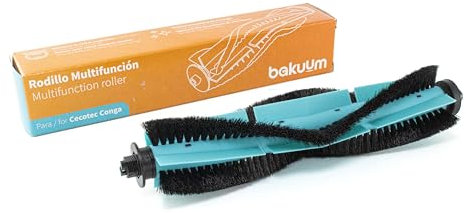 BAKUUM Rodillo principal, cepillo central para Cecotec Conga 8290 Immortal. Cepillo para robot aspirador multifunción.