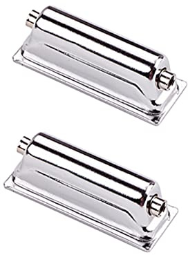 2 Stück Snare Drum Spannböckchen Doppelendverbinder aus Metall Silber | Ersatzteile für Trommelbefestigung, Doppelseitige Ösen, Passend für Wc27e, mit 2 Teilen