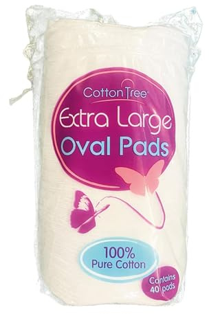 60 Pcs Extra Large Cotton Pads, Cotton Wool Pads, Skin so Soft, 100% Pure Cotton Wool, Makeup Remover Pads, Balls, Make-up Removal, Discs Face, Nails, Manicure