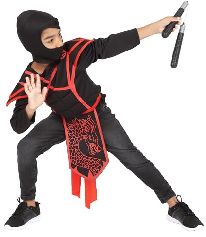 RUBIE'S Ninjaförklädnad för barn, en storlek (5–8 år)