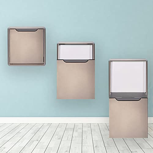 Unsichtbarer Klapphocker zur Wandmontage, multifunktionaler Stuhl, Aluminiumlegierung, Champagner, 150 kg Kapazität, platzsparend, faltbar, Schuhwechselhocker