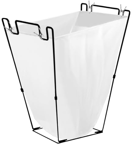 Focefec Trash Bag Holder, 1pcs Metal Garbage Bags Stand Frame Holds 30-45 Gallon Plastic Bags, Multi-use Outdoor Leaf Bag Holder for Gardening, Party, Camping, Yard Lawn Weeding